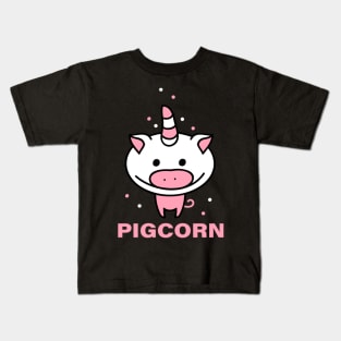 Pig as a unicorn Kids T-Shirt